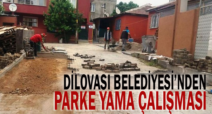 Dilovası Belediyesinden kilitli parke tamiri