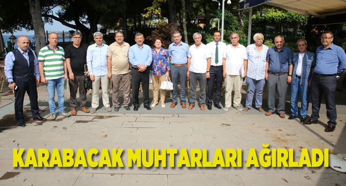 Karabacak muhtarları ağırladı