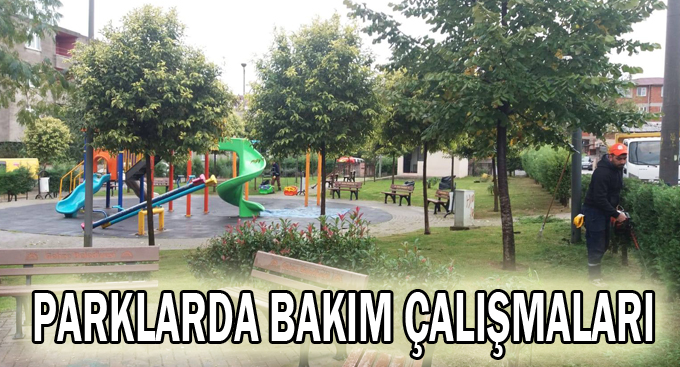 Parklarda bakım çalışmaları