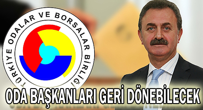 Oda başkanları geri dönebilecek