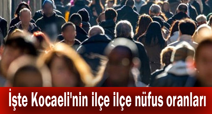 İşte Kocaeli'nin ilçe ilçe nüfus oranları