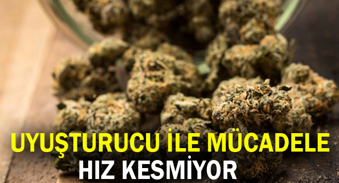 Uyuşturucu ile mücadele hız kesmiyor