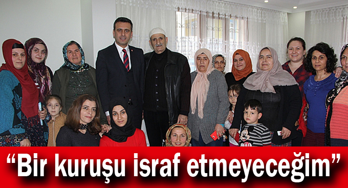 Törk,“Bir kuruşu israf etmeyeceğim”