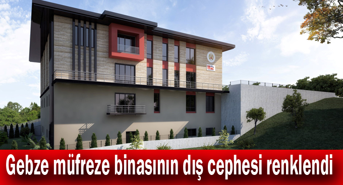 Gebze müfreze binasının dış cephesi renklendi