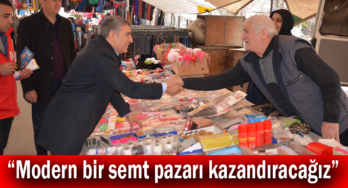 Şayir, “Modern bir semt pazarı kazandıracağız”