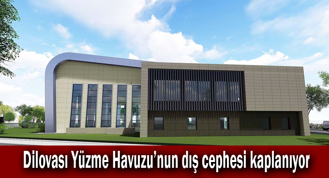 Dilovası Yüzme Havuzu’nun dış cephesi kaplanıyor