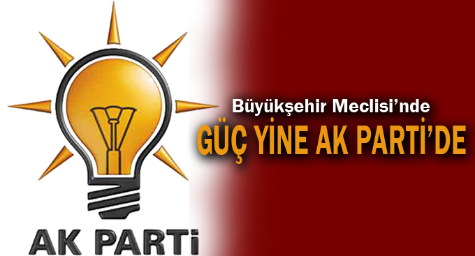 Büyükşehir Meclisi’nde güç yine AK Parti’de