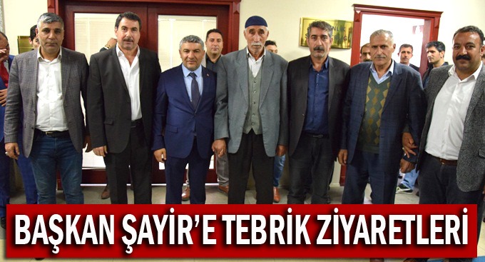 Başkan Şayir'e tebrik ziyaretleri