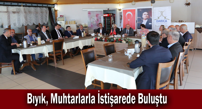 Bıyık, Muhtarlarla İstişarede Buluştu