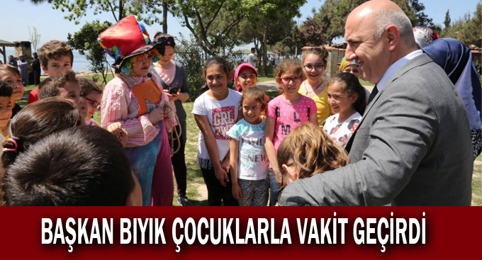 Başkan Bıyık çocuklarla vakit geçirdi