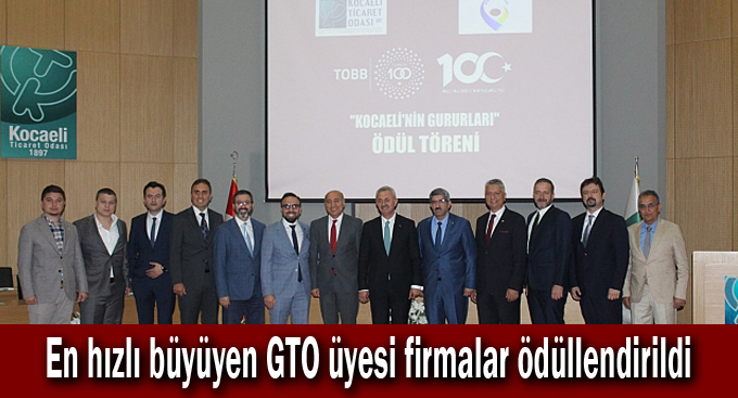 En hızlı büyüyen GTO üyesi firmalar ödüllendirildi