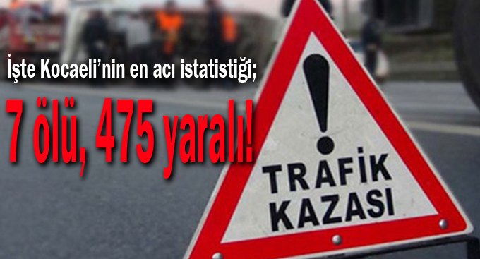 Kocaeli'de 7 ölü, 475 yaralı!