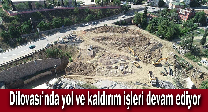 Dilovası’nda yol ve kaldırım işleri devam ediyor