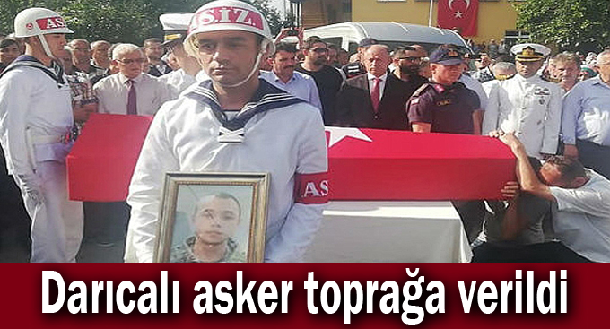 Darıcalı asker toprağa verildi