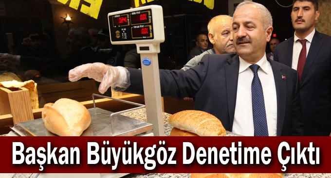 Başkan Büyükgöz  Denetime Çıktı