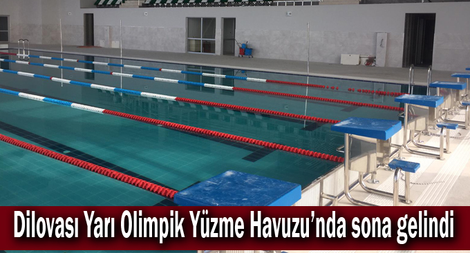 Dilovası Yarı Olimpik Yüzme Havuzu’nda sona gelindi