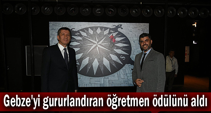 Gebze'yi gururlandıran öğretmen ödülünü aldı