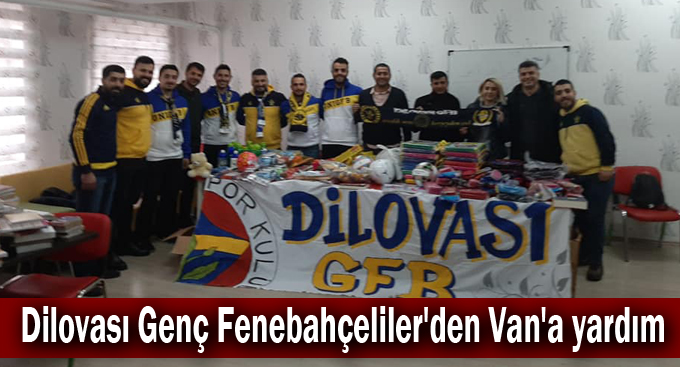 Dilovası Genç Fenebahçeliler'den Van'a yardım