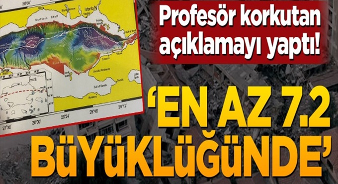 Korkutan Deprem Açıklaması: 'Fay Kırılırsa En Az 7.2...'