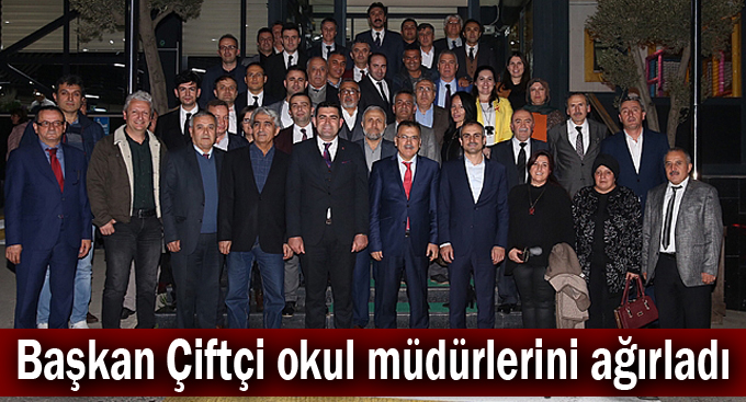 Başkan Çiftçi okul müdürlerini ağırladı