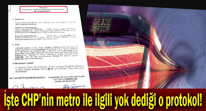 Gebze-Darıca metrosunu Ulaştırma Bakanlığı yapacak!