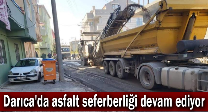 Darıca'da asfalt seferberliği devam ediyor