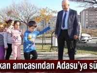 Başkan amcasından Adasu’ya sürpriz