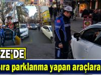 Çift sıra parklanma yapan araçlara ceza