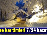 Büyükşehir kar timleri 7/24 hazır kıta