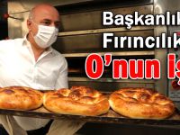 Fırıncı başkan pide pişirdi