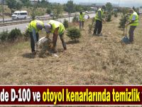 Gebze’de D-100 ve otoyol kenarlarında temizlik yapıldı