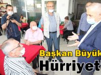 Başkan Büyükgöz Hürriyet Mahallesi’nde