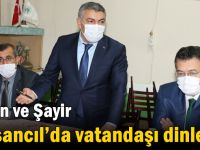 Alkan ve Şayir Tavşancıl’da vatandaşı dinledi