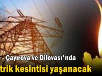 7 ilçede elektrikler kesilecek!