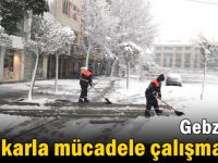 Gebze’de karla mücadele çalışmaları