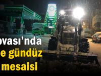 Dilovası’nda gece gündüz kar mesaisi