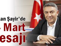 Başkan Şayir’den 14 Mart Tıp Bayramı Mesajı