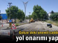 Gebze’deki önemli caddelerde yol onarımı yapıldı