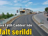 Çayırova Fatih Caddesi'nde asfalt serildi