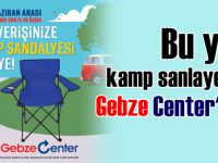 Gebze Center, kamp sandalyesi hediye ediyor