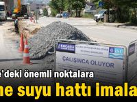 Gebze’deki önemli noktalara içme suyu hattı imalatı