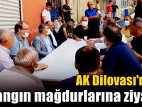 AK Dilovası’ndan yangın mağdurlarına ziyaret