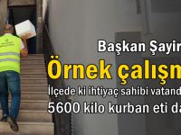 Başkan Şayir’den örnek çalışma