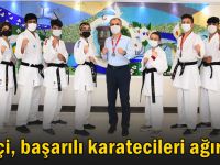 Çiftçi, başarılı karatecileri ağırladı