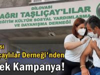 Taşlıçaylılardan aşı kampanyası