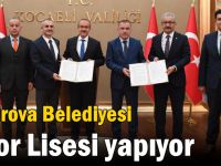 Çayırova Belediyesi Spor Lisesi yapıyor