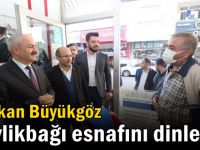 Başkan Büyükgöz Beylikbağı esnafını dinledi