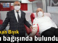 Başkan Bıyık kan bağışında bulundu