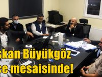 Başkan Büyükgöz’den gece mesaisi