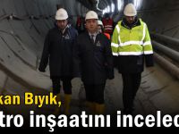 Başkan Bıyık, metro inşaatını inceledi